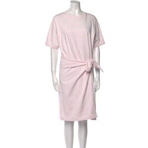 NWT Vince Pink Cotton Side Wrap Tie T-shirt Dress XL Extra Large $195 New